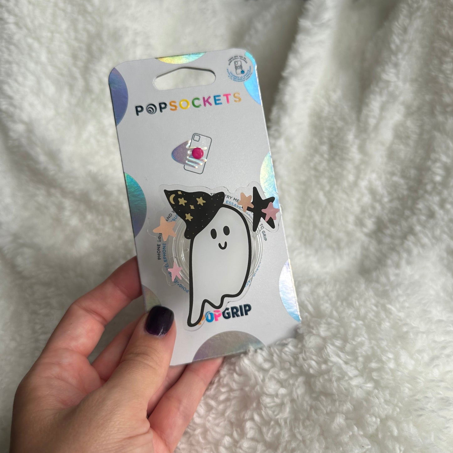 Ghostie with hat Phone or E-Reader Pop Socket