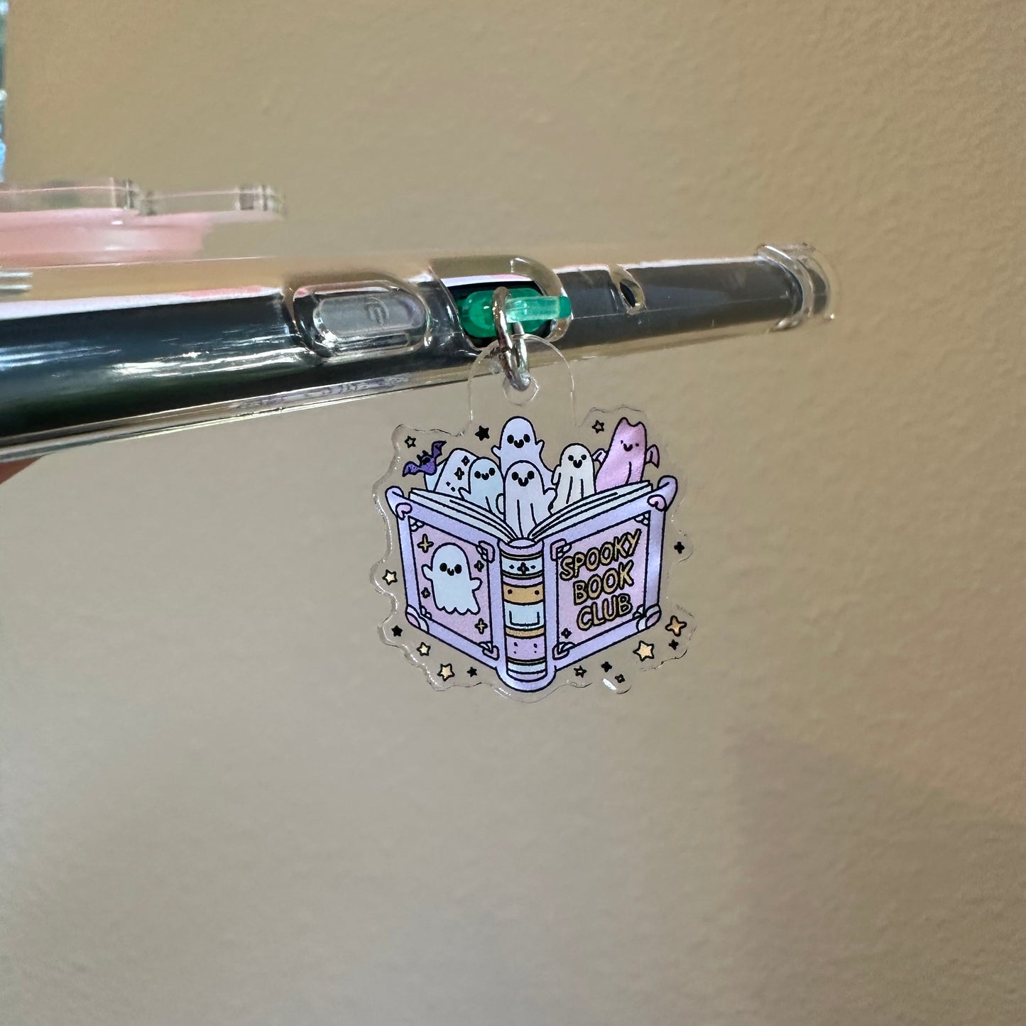 Spooky Book Club Kindle Charm