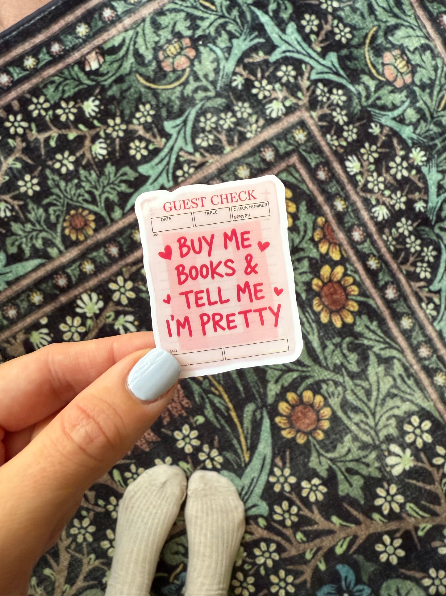 Buy Me Books & Tell Me I’m Pretty sticker