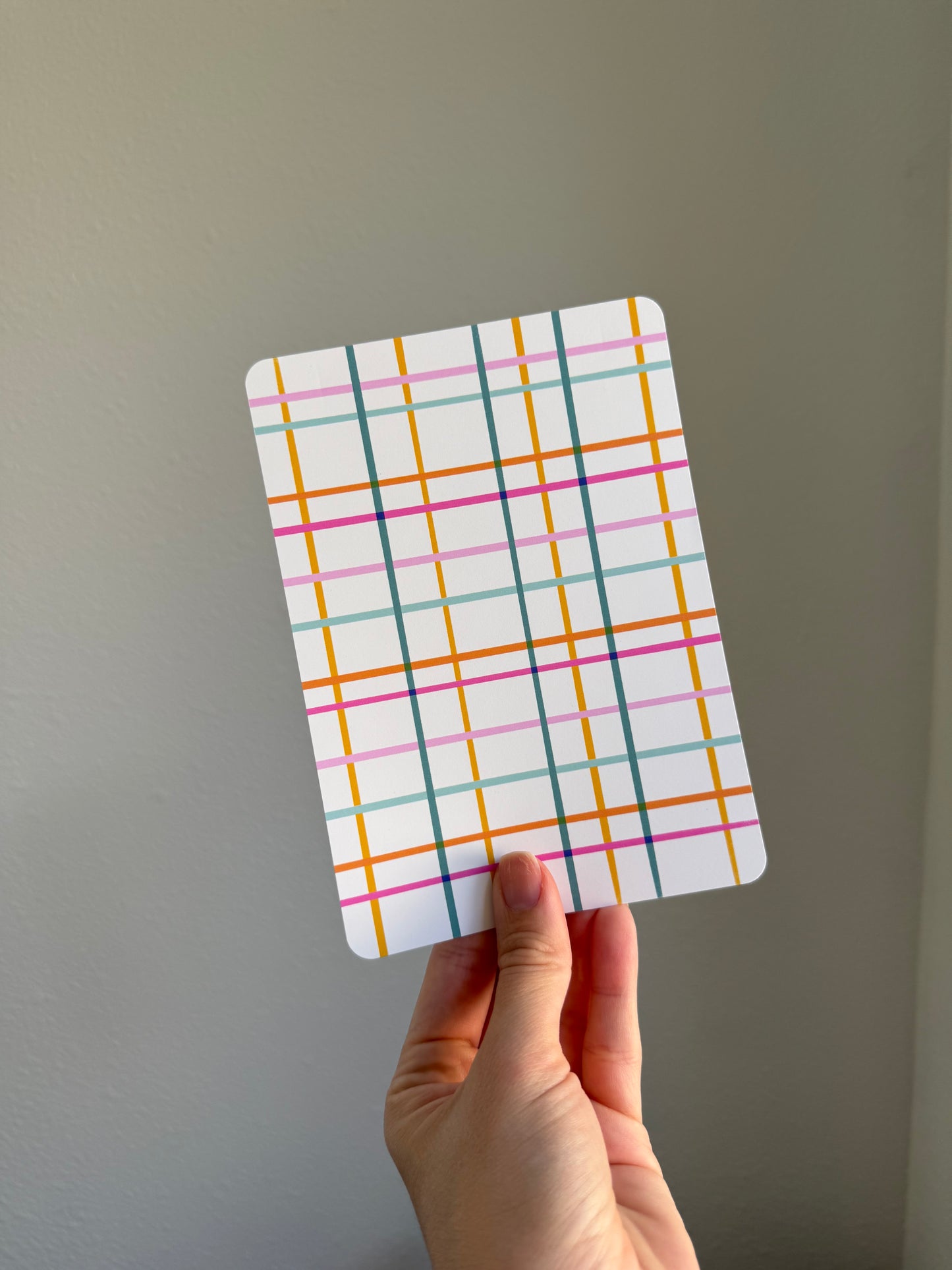 Colorful stripes & Plaid Kindle Insert