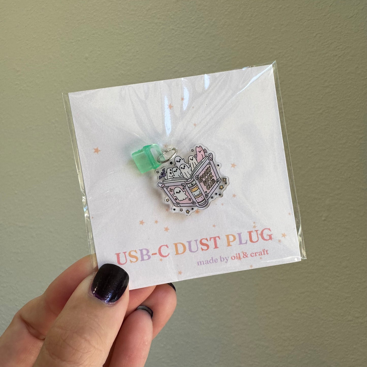 Spooky Book Club Kindle Charm