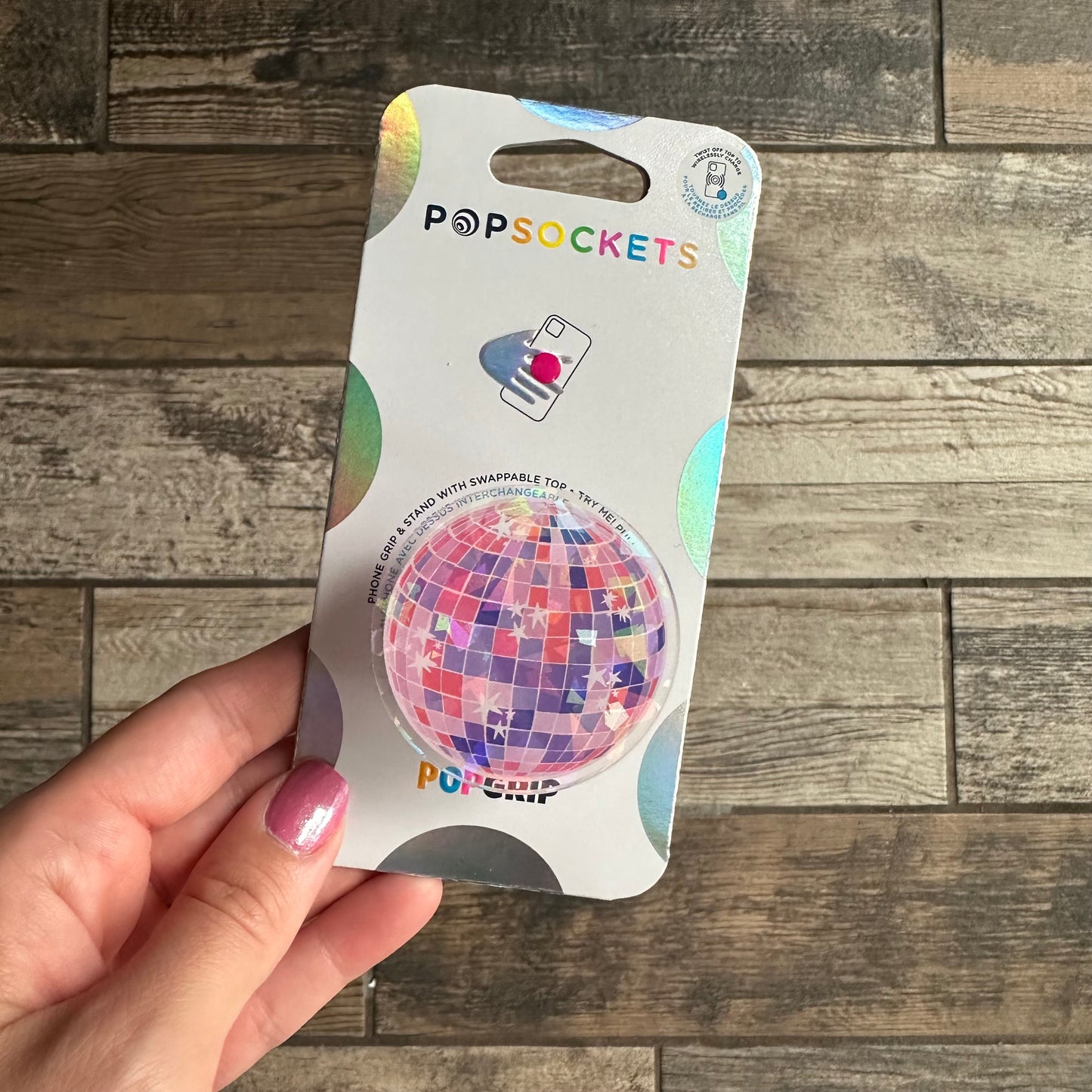 Disco Ball hand drawn design Phone or E-Reader Pop Socket