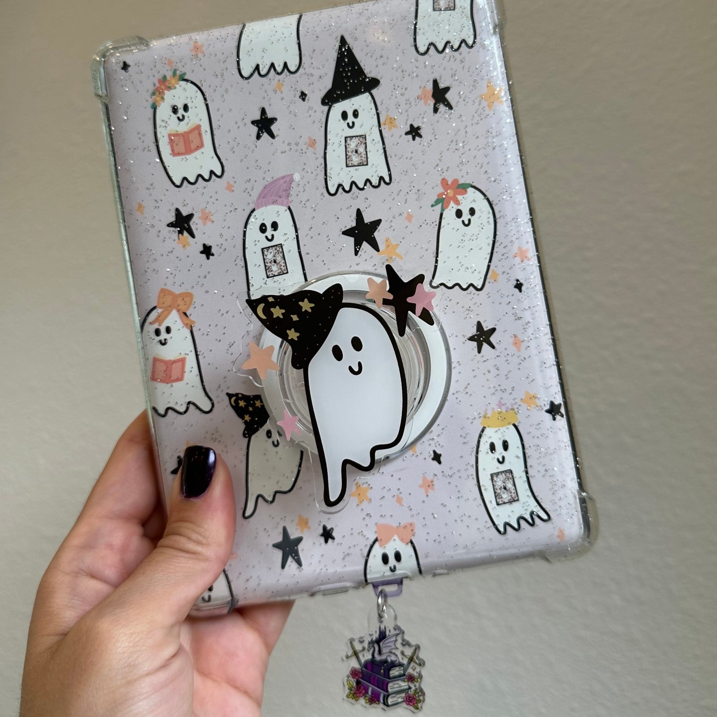 Ghostie with hat Phone or E-Reader Pop Socket