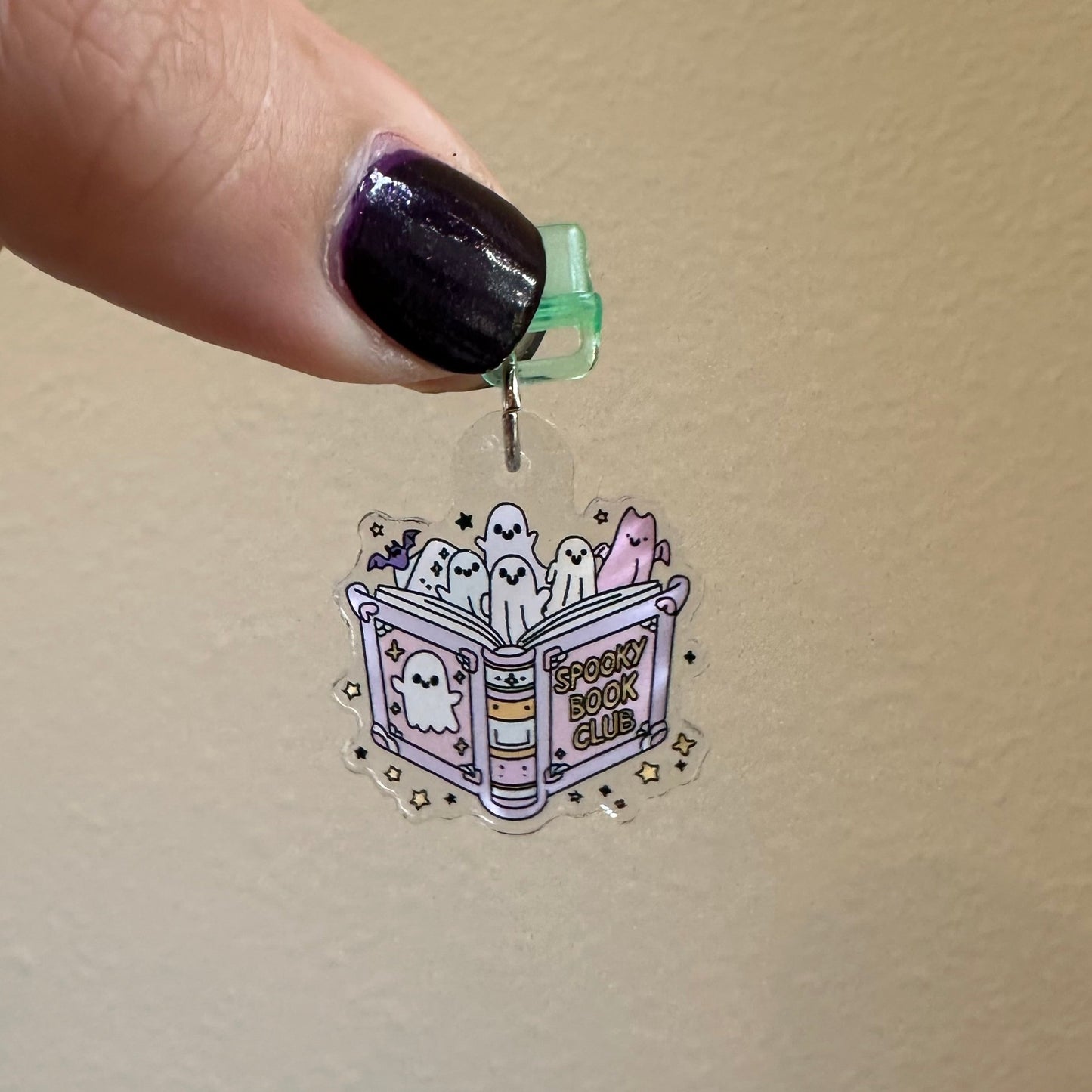 Spooky Book Club Kindle Charm
