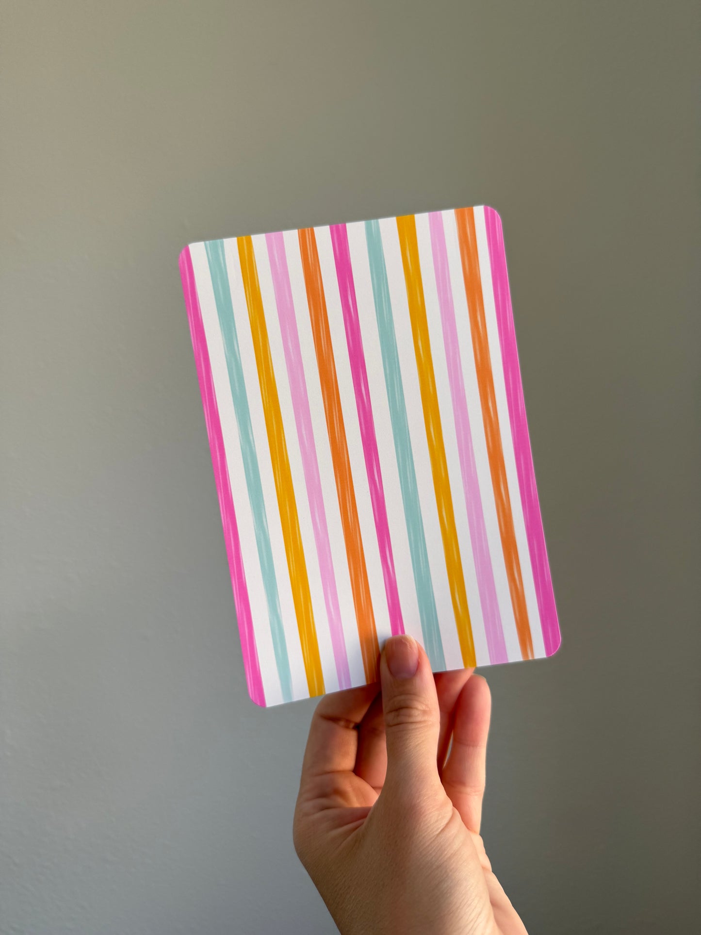 Colorful stripes & Plaid Kindle Insert