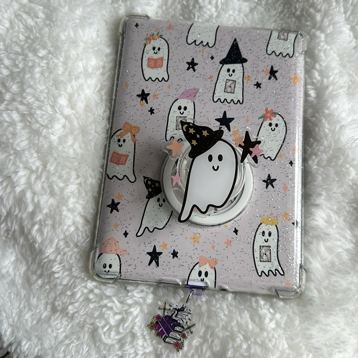 Ghostie with hat Phone or E-Reader Pop Socket