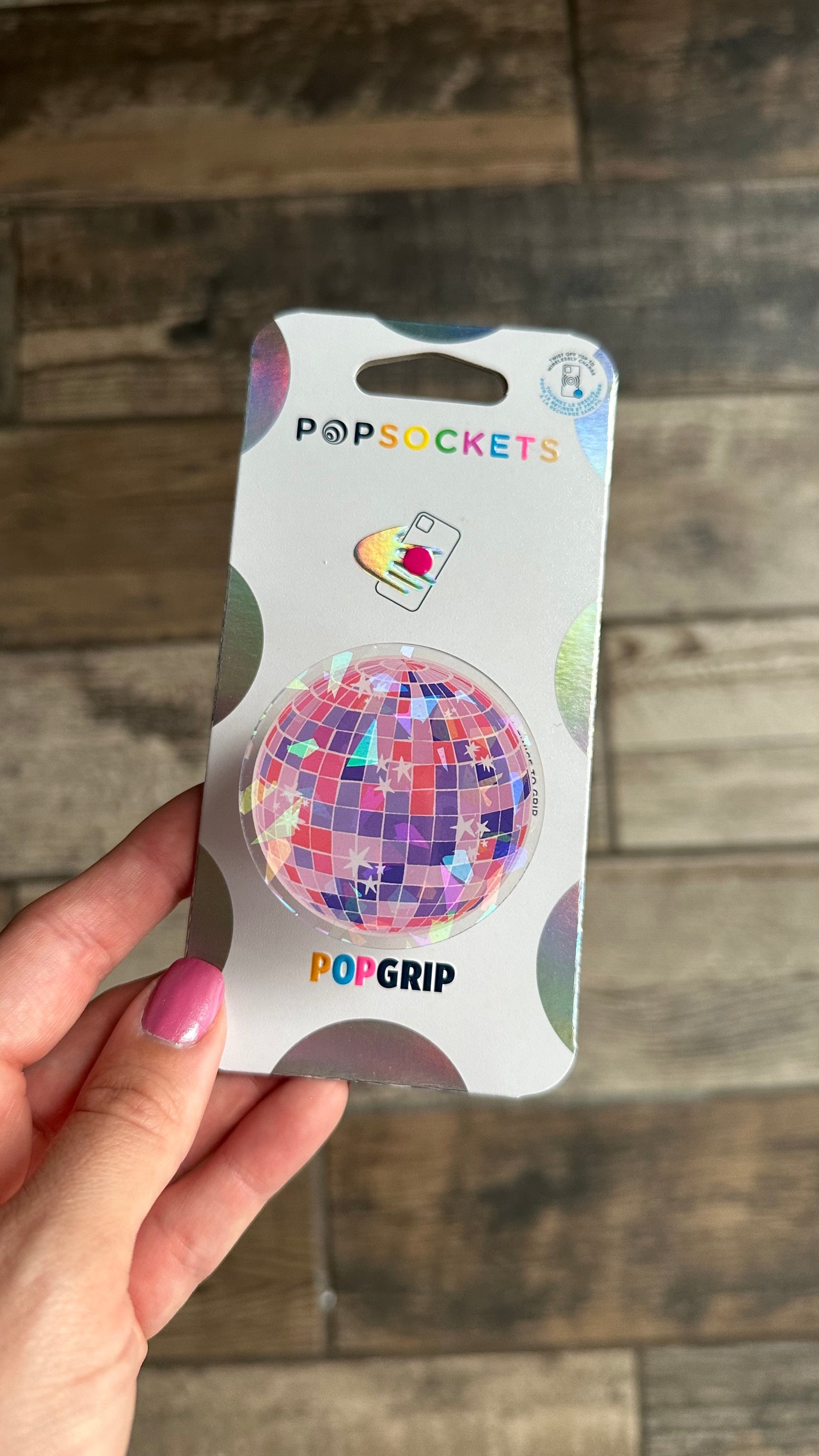 Disco Ball hand drawn design Phone or E-Reader Pop Socket