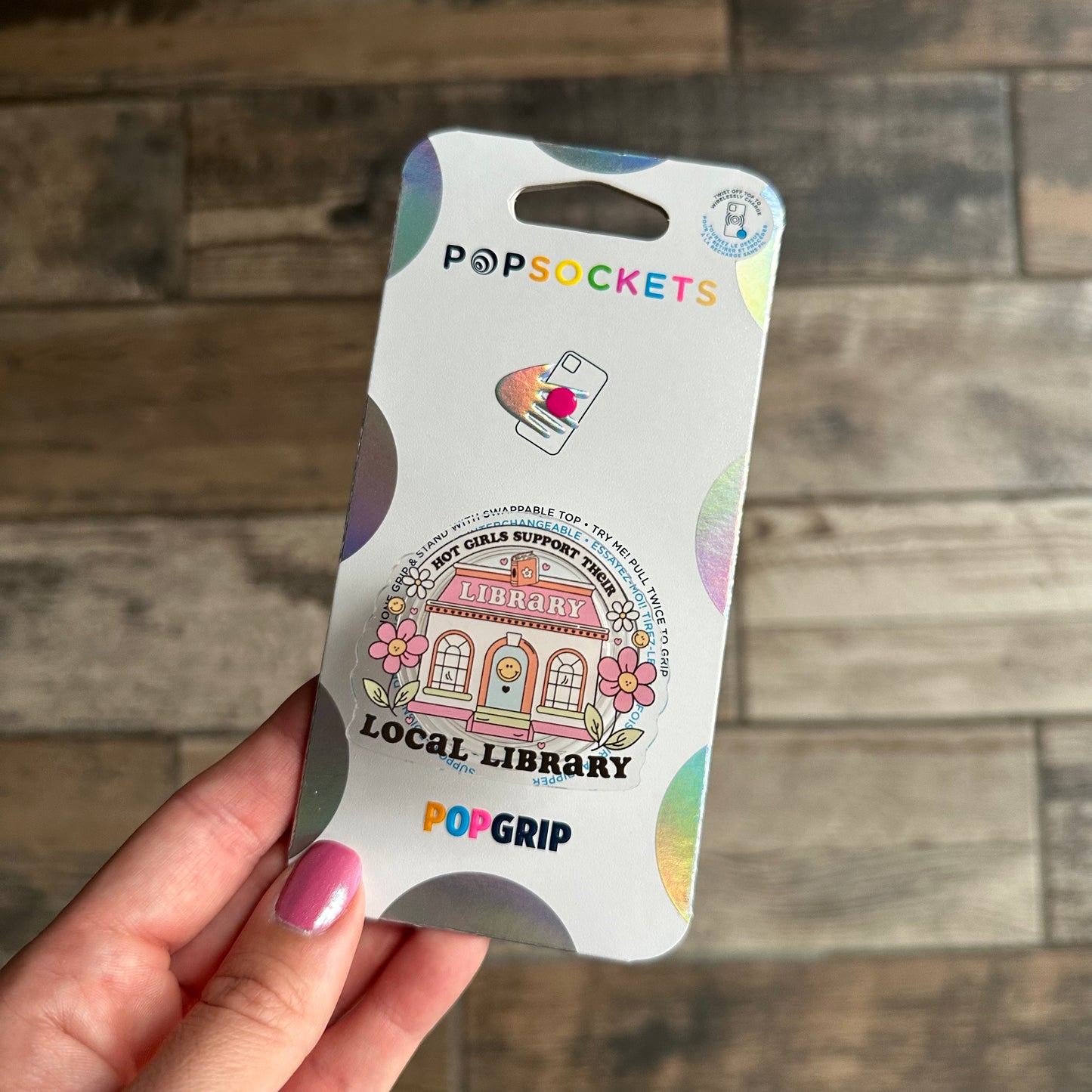 Hot Girls Support their local Library Phone or E-Reader Pop Socket