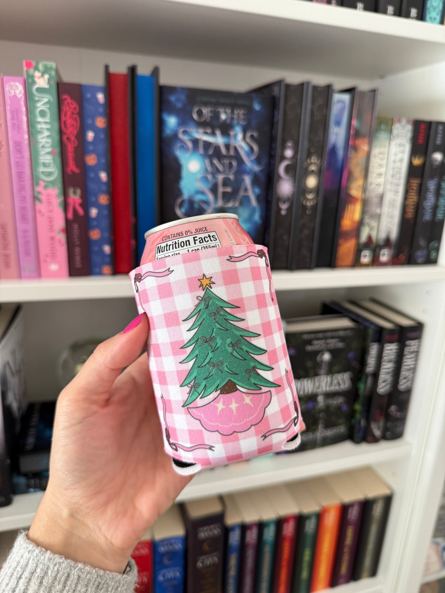 Christmas Tree Hand Drawn 12 oz Can cozy