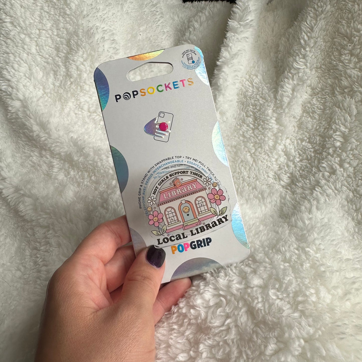 Hot Girls Support their local Library Phone or E-Reader Pop Socket