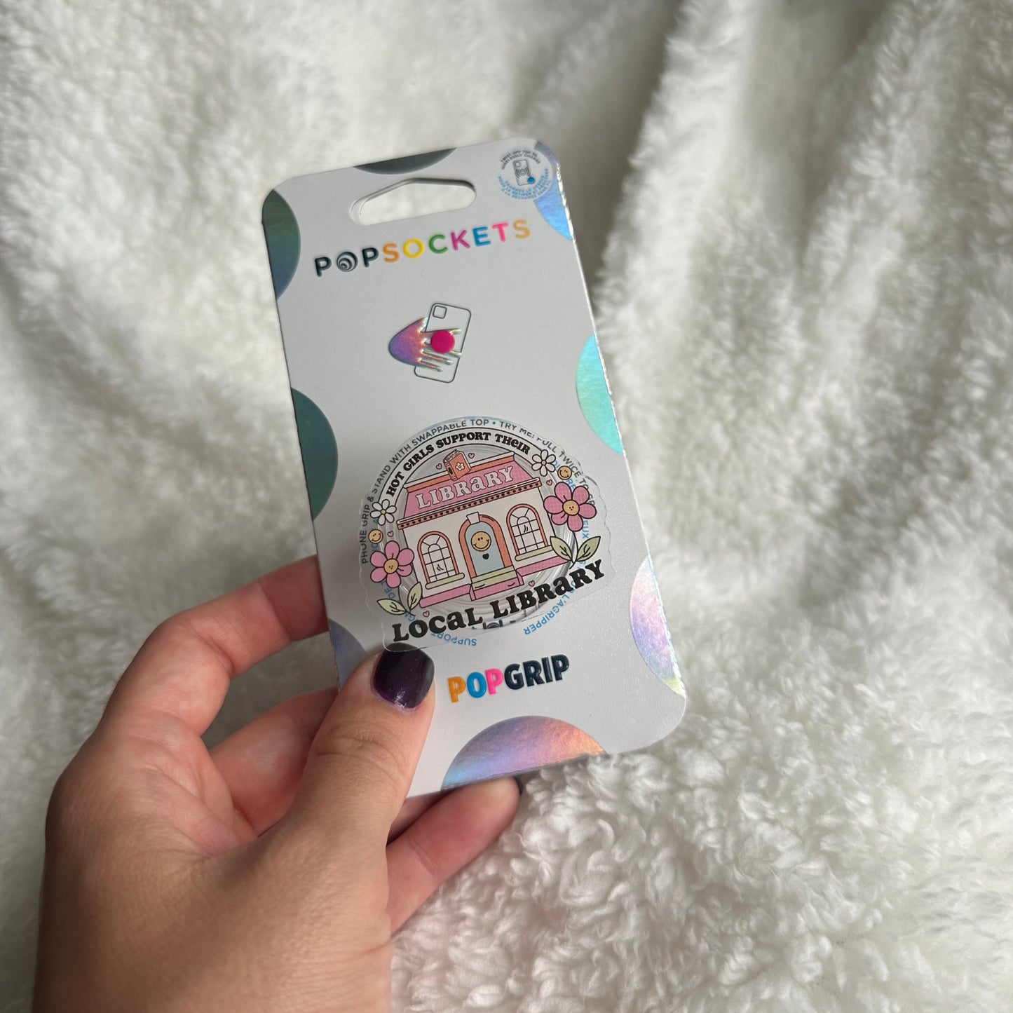 Hot Girls Support their local Library Phone or E-Reader Pop Socket