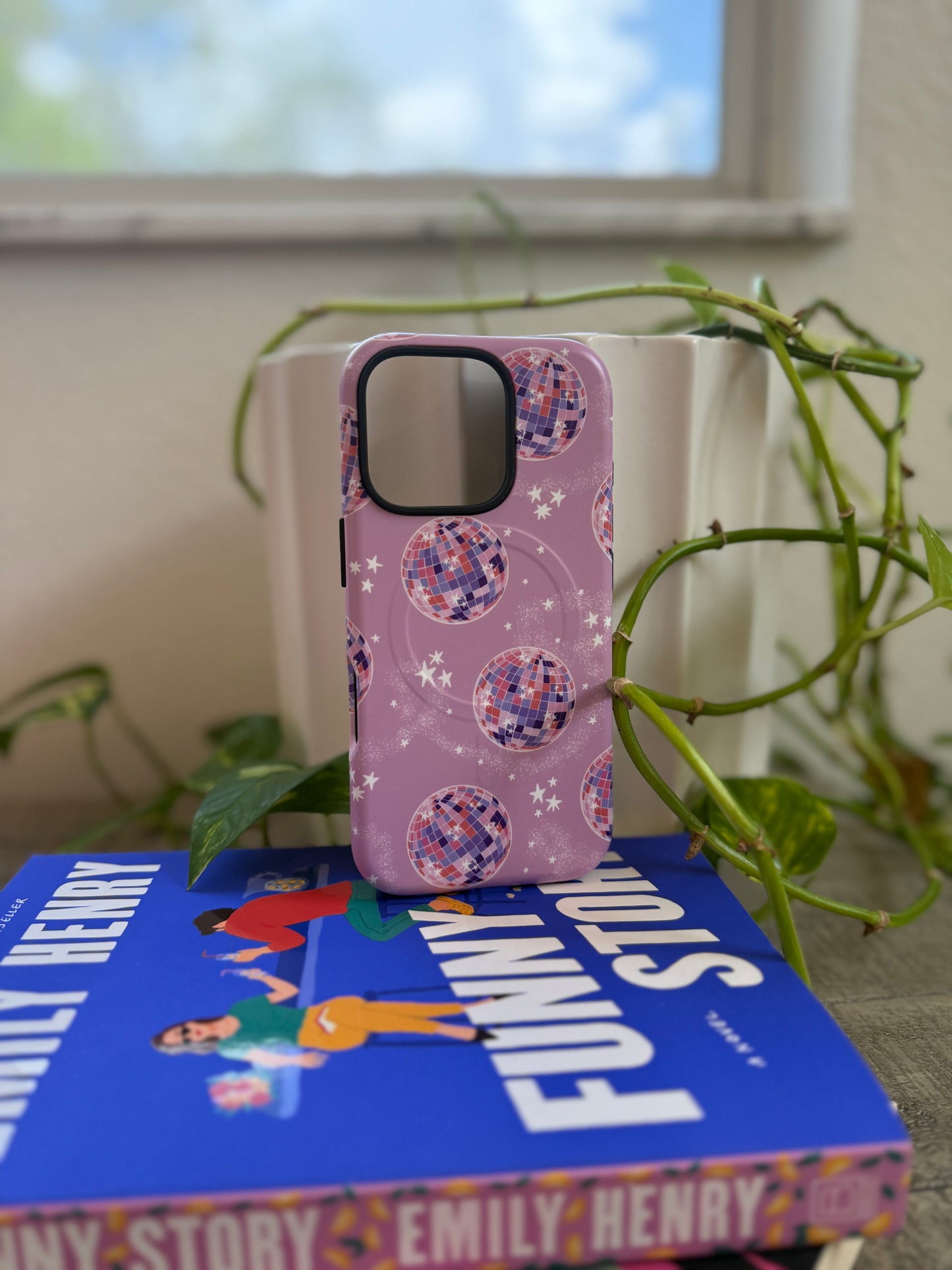 Purple Disco Ball MagSafe® tough case for iPhone®