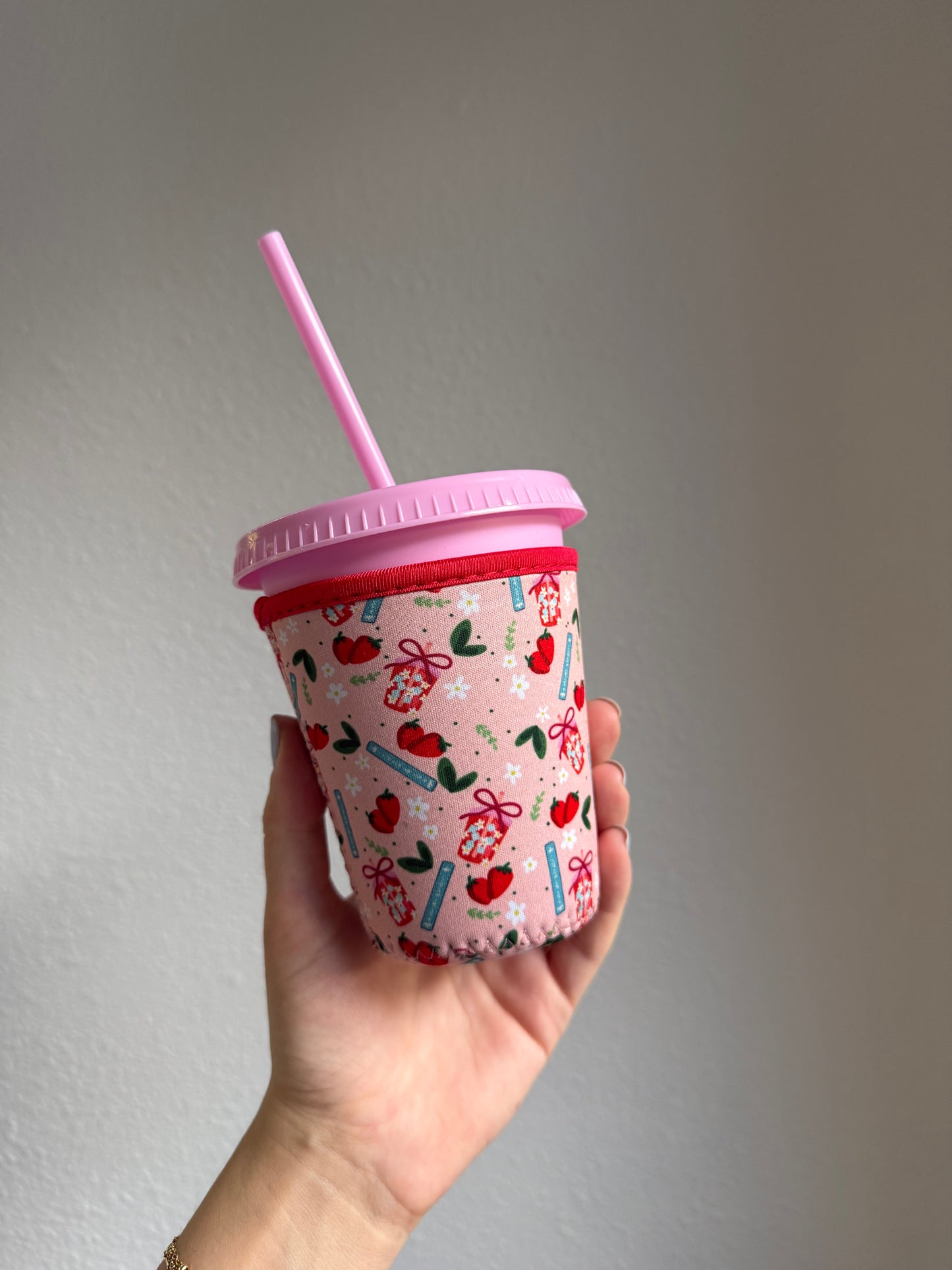 Strawberry Coffee Cozy