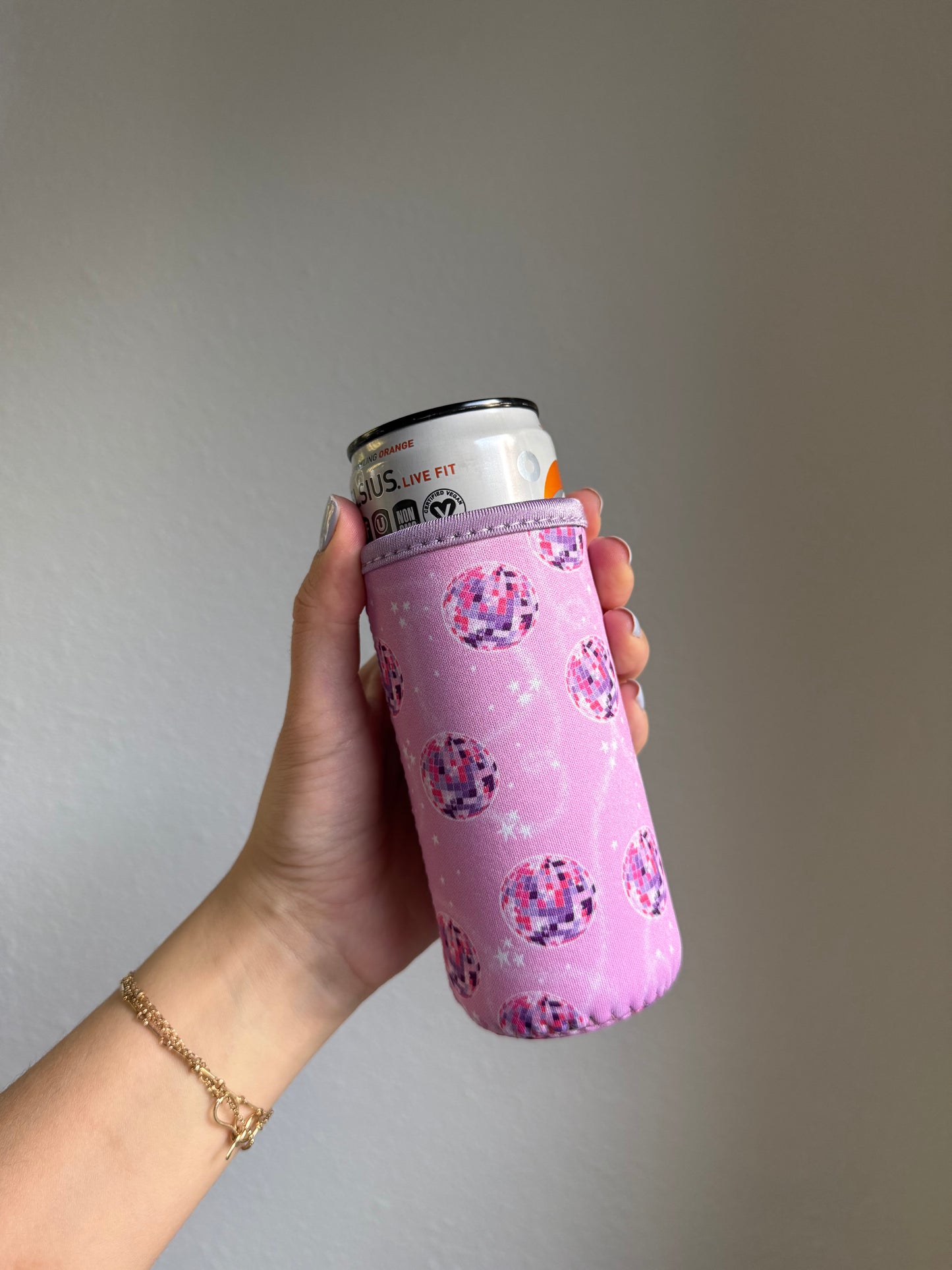 Disco Ball 12 oz can Sleeve