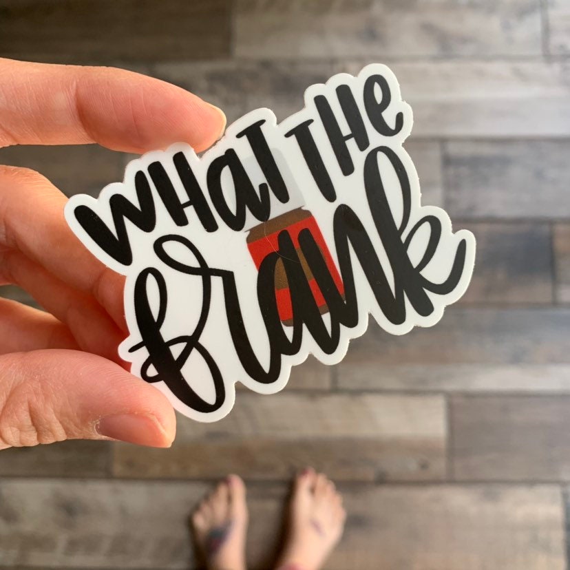 What the Frank sticker || Hand lettered vinyl sticker || Frankincense tumbler sticker || Essential oil sticker