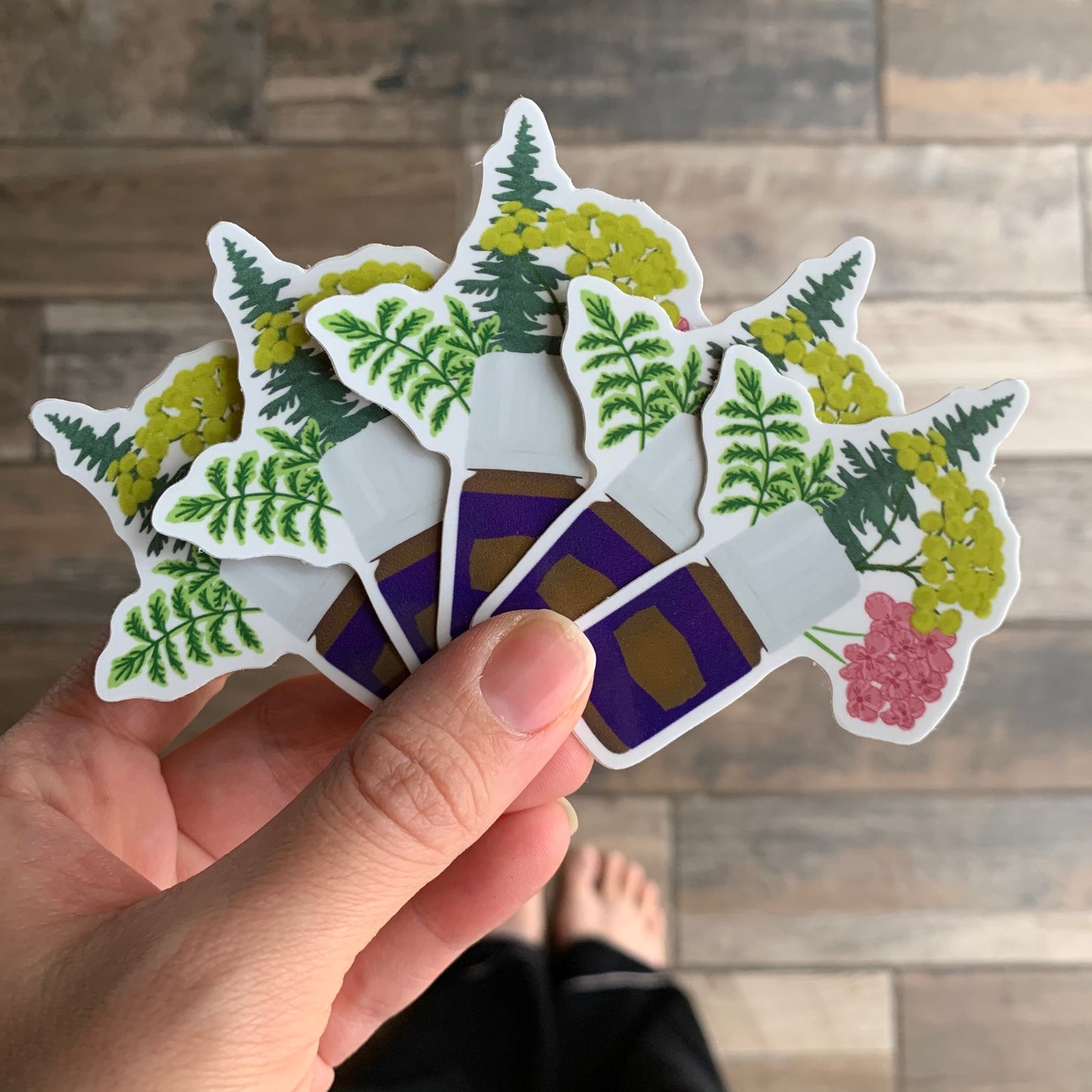 Hand-drawn "bravery blend" sticker