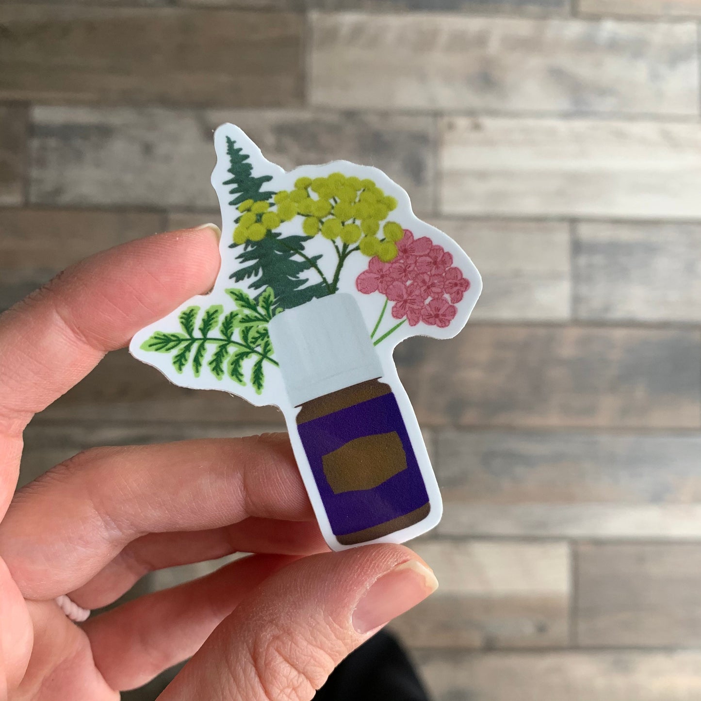 Hand-drawn "bravery blend" sticker