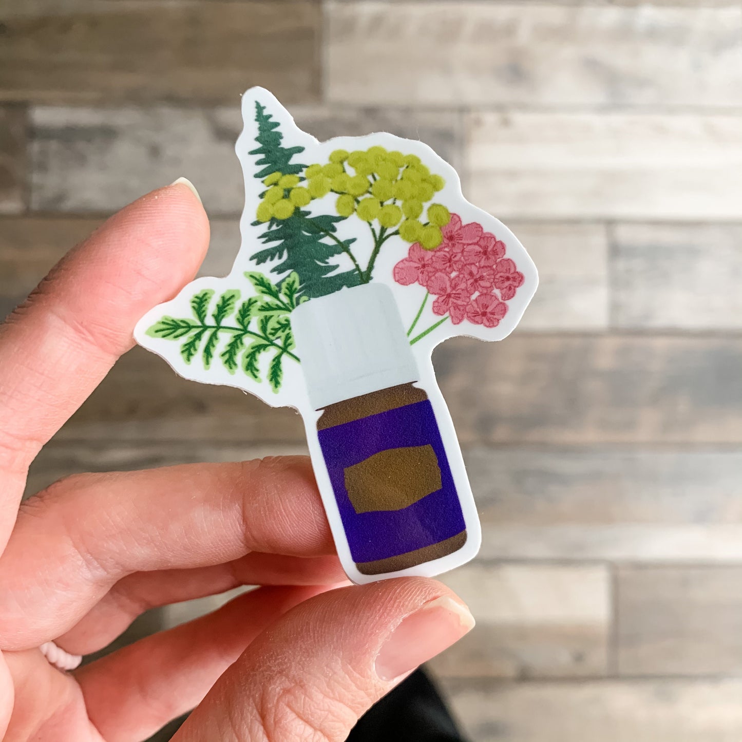 Hand-drawn "bravery blend" sticker