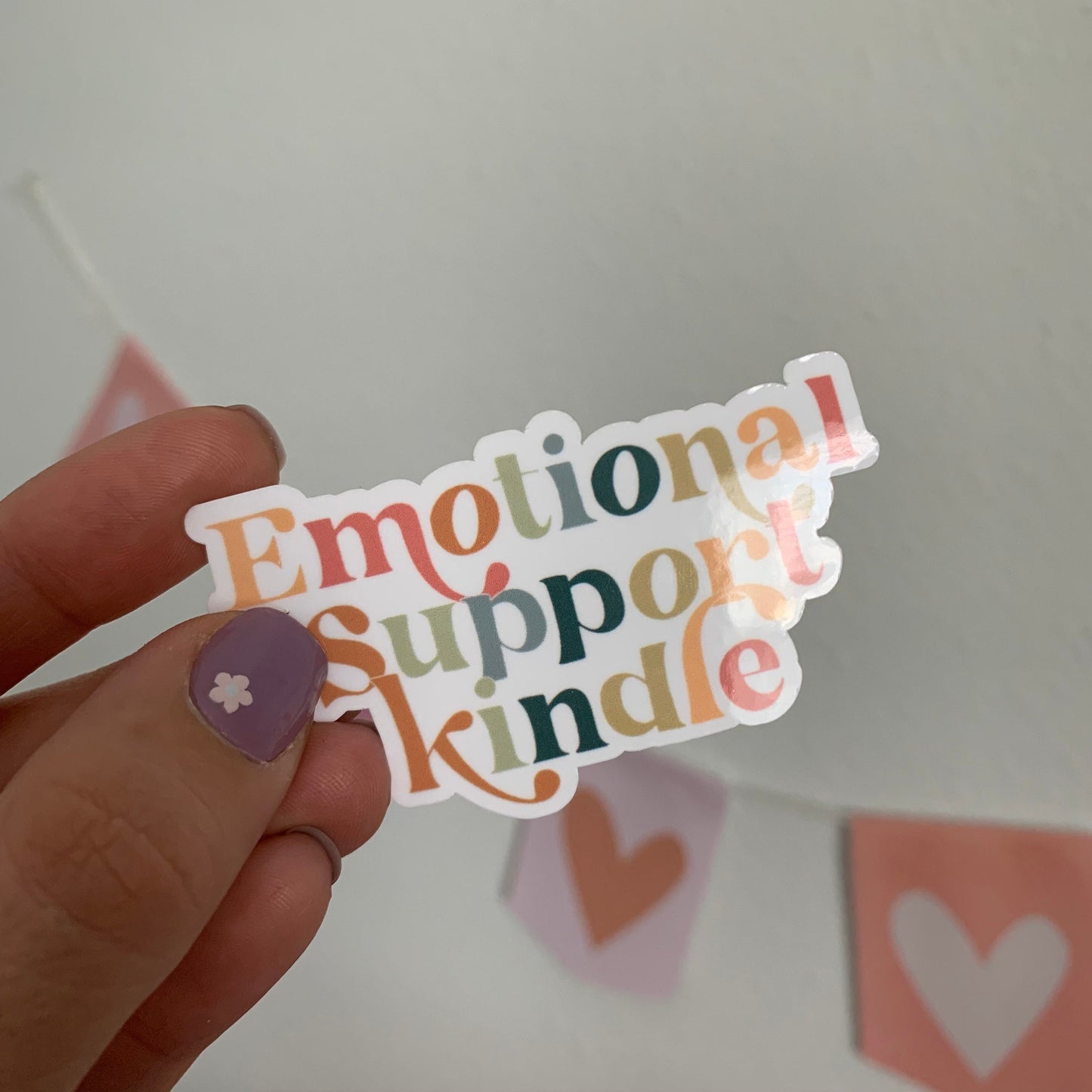 emotional support kindle waterproof sticker