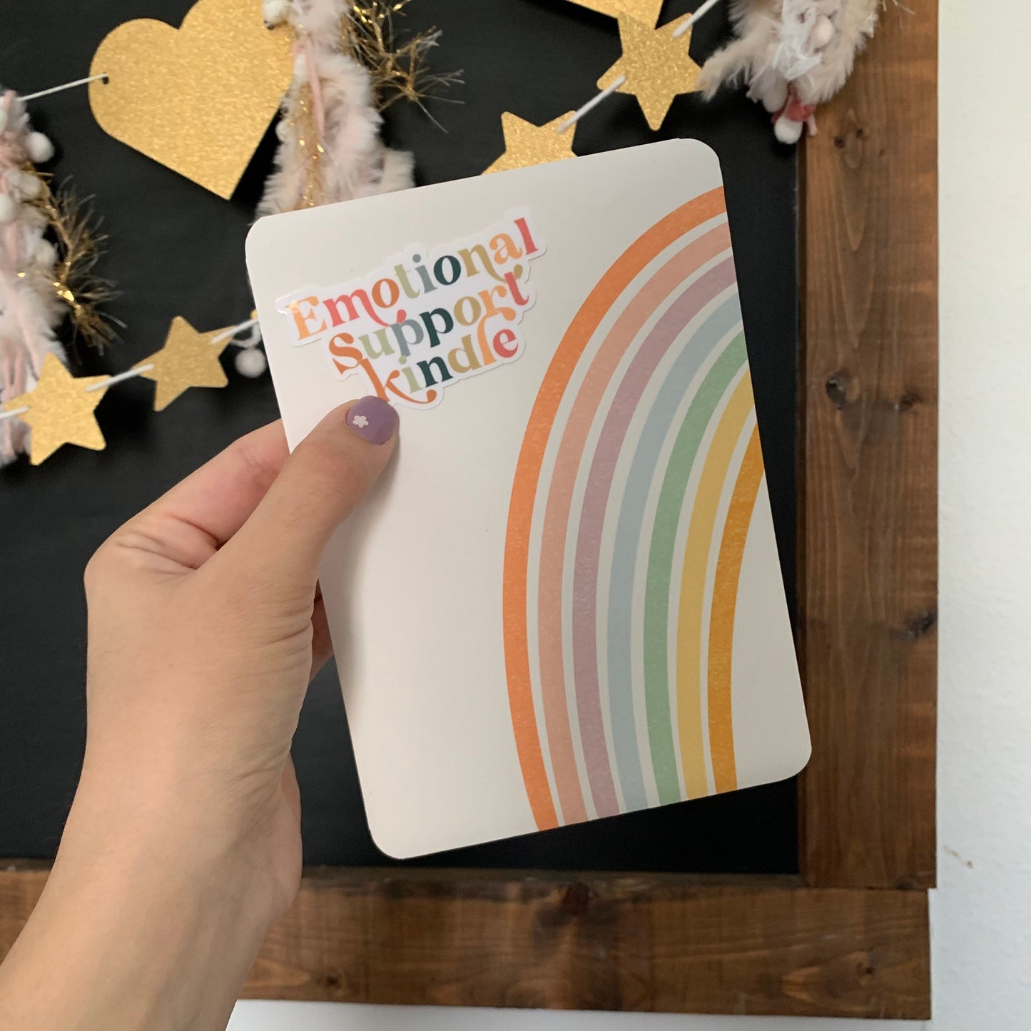 emotional support kindle waterproof sticker
