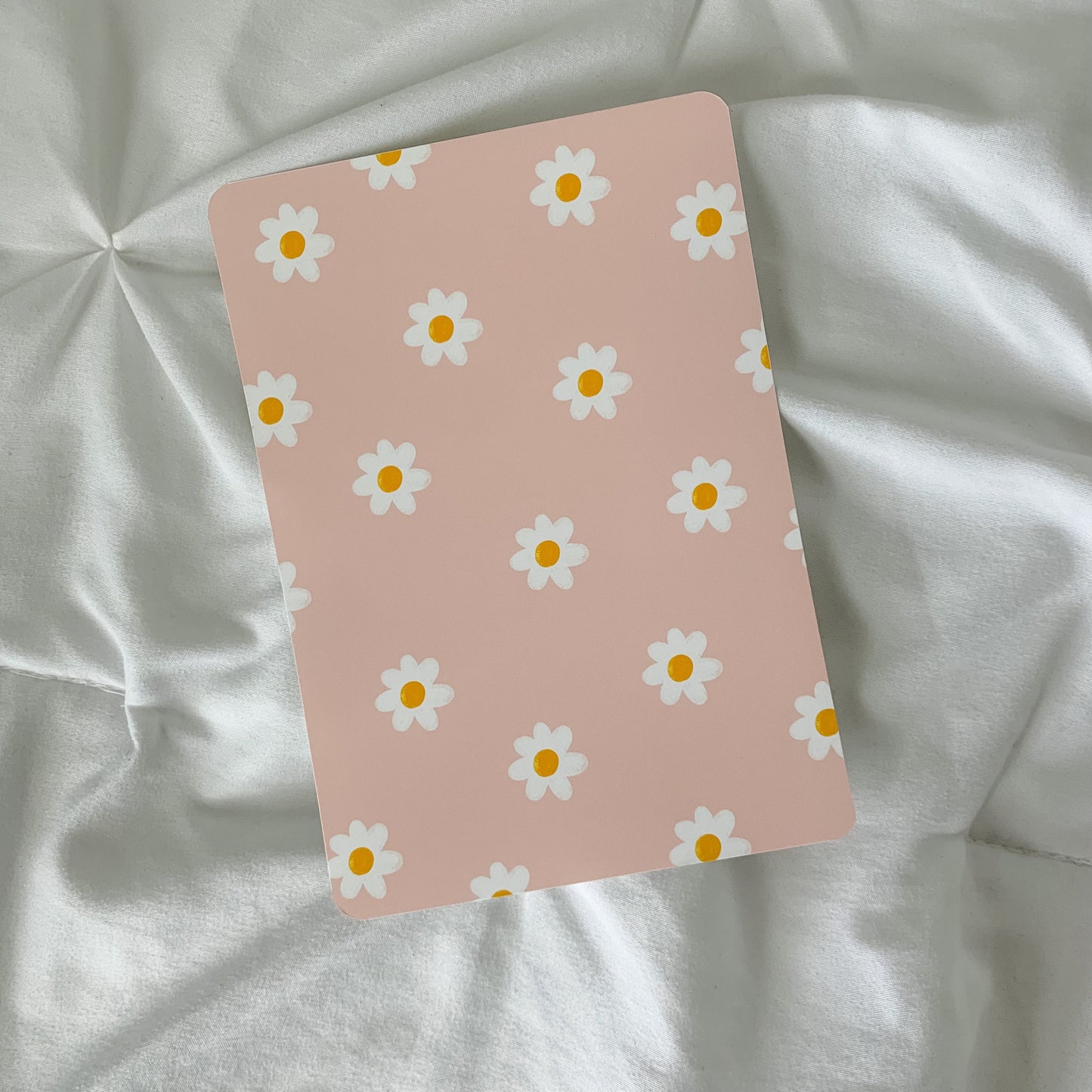 Original Pink Daisy Cardstock insert for clear kindle case