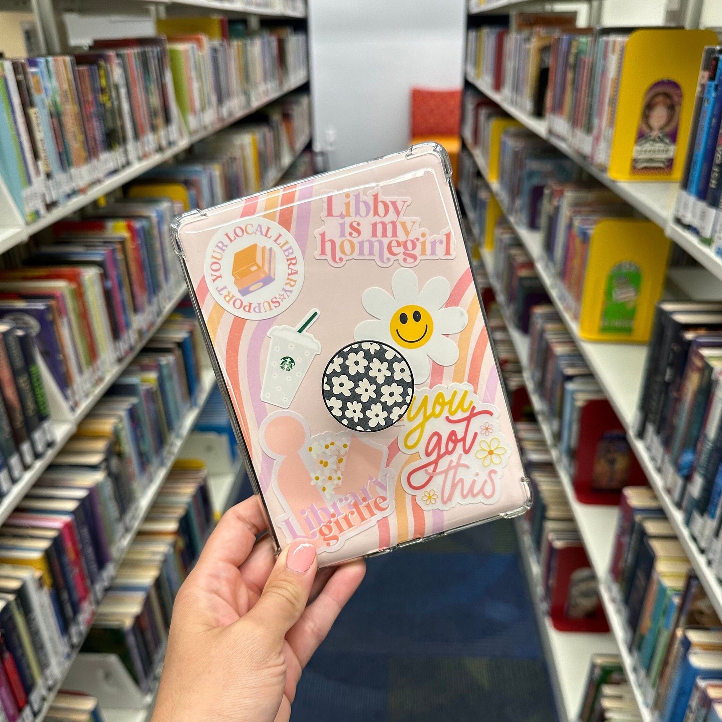 Library Girlie waterproof sticker