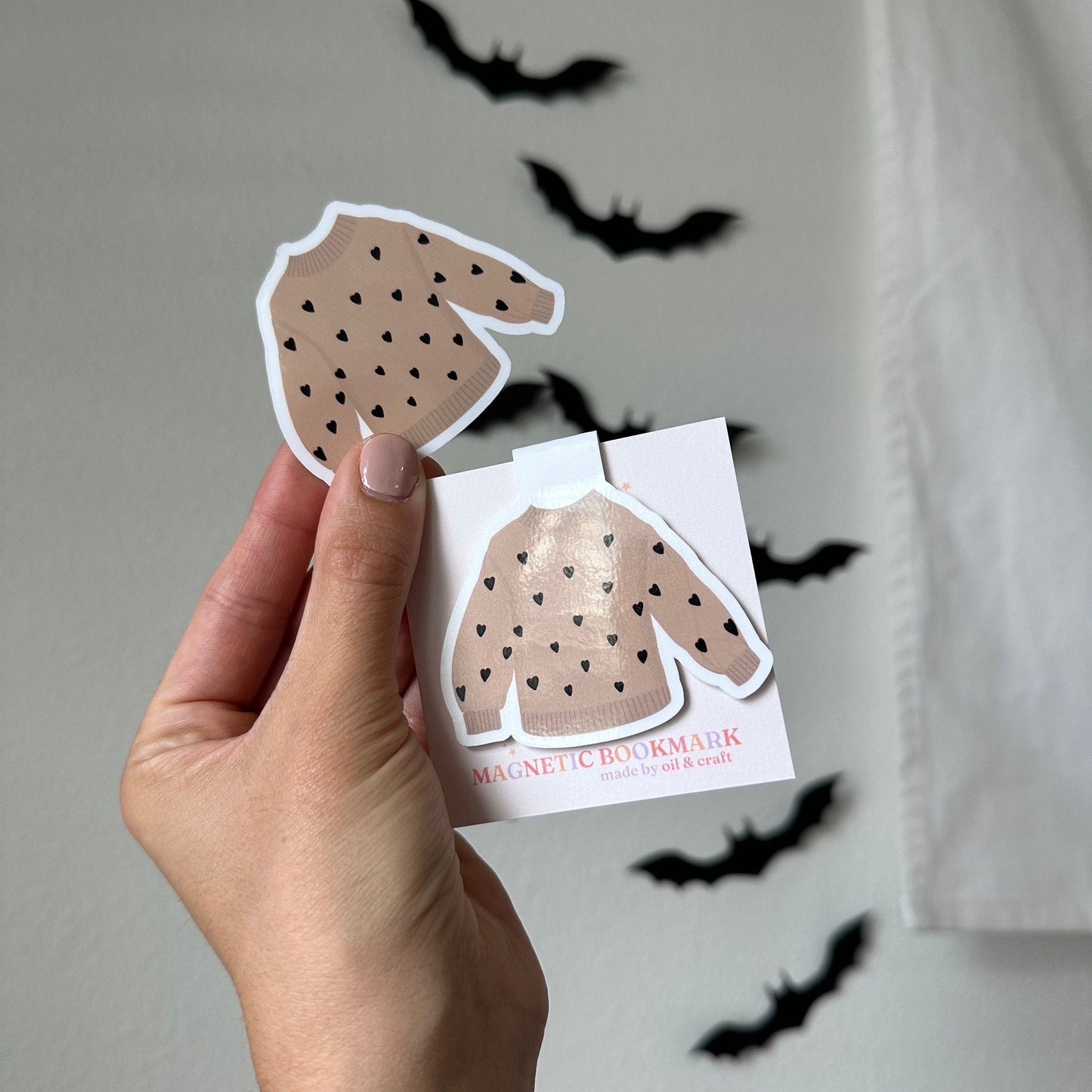 Heart Sweater waterproof sticker