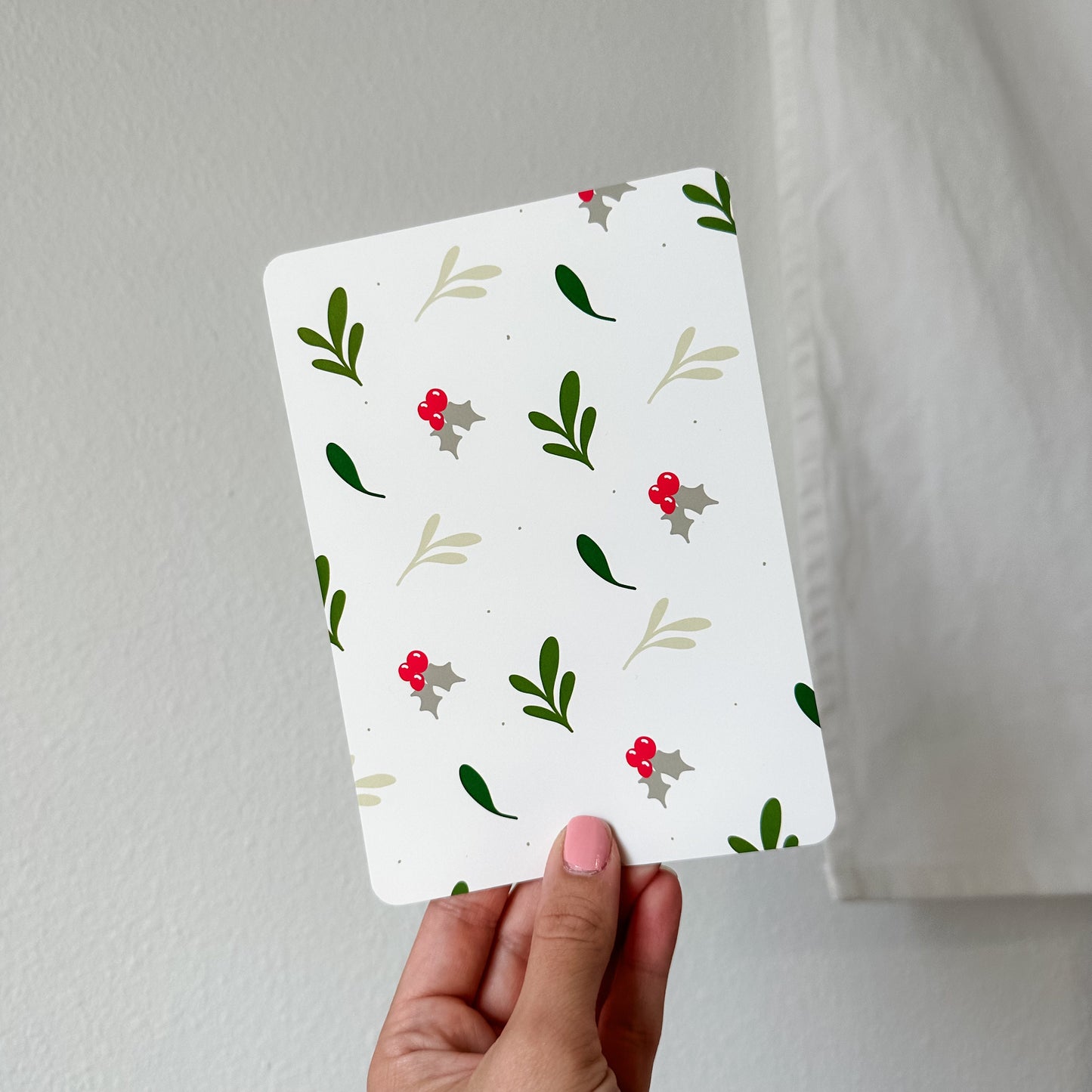 Original Art Cardstock insert Cozy Christmas Holiday Launch for clear e-reader case fits kindle 11gen, 10gen, 6" basic- case not included