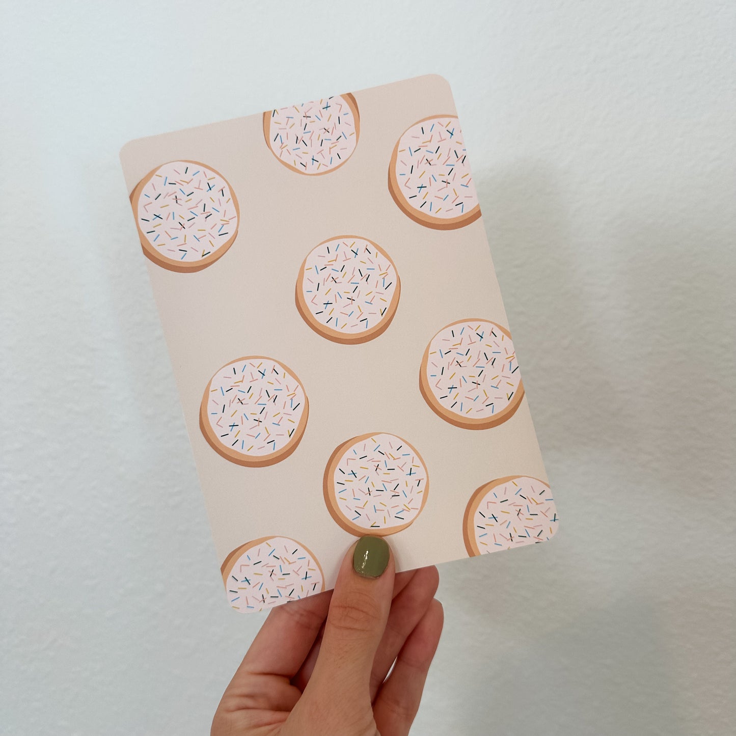 Original Art Cardstock insert- Cookies - for clear e-reader case fits kindle paperwhite 11th or 10th gen- case not included
