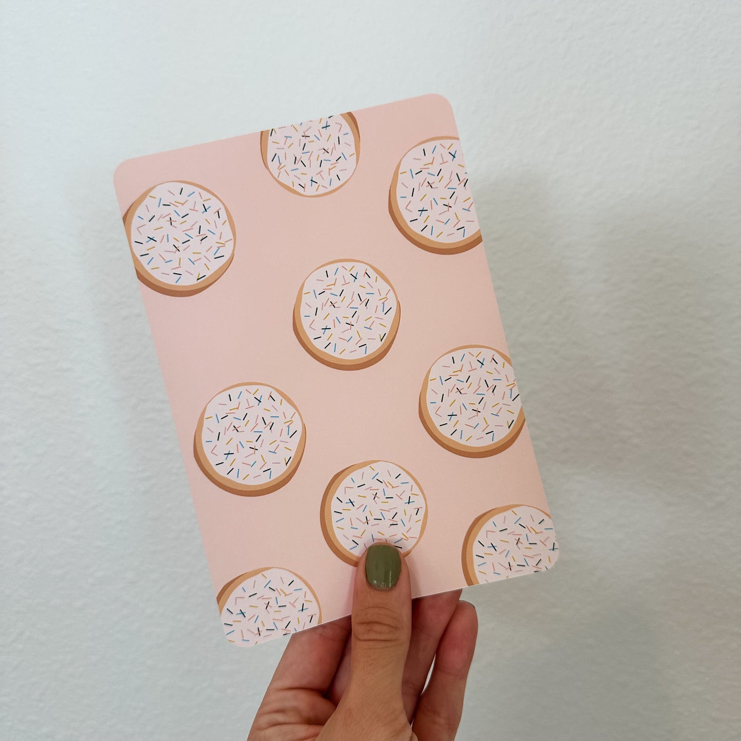 Original Art Cardstock insert- Cookies - for clear e-reader case fits kindle paperwhite 11th or 10th gen- case not included