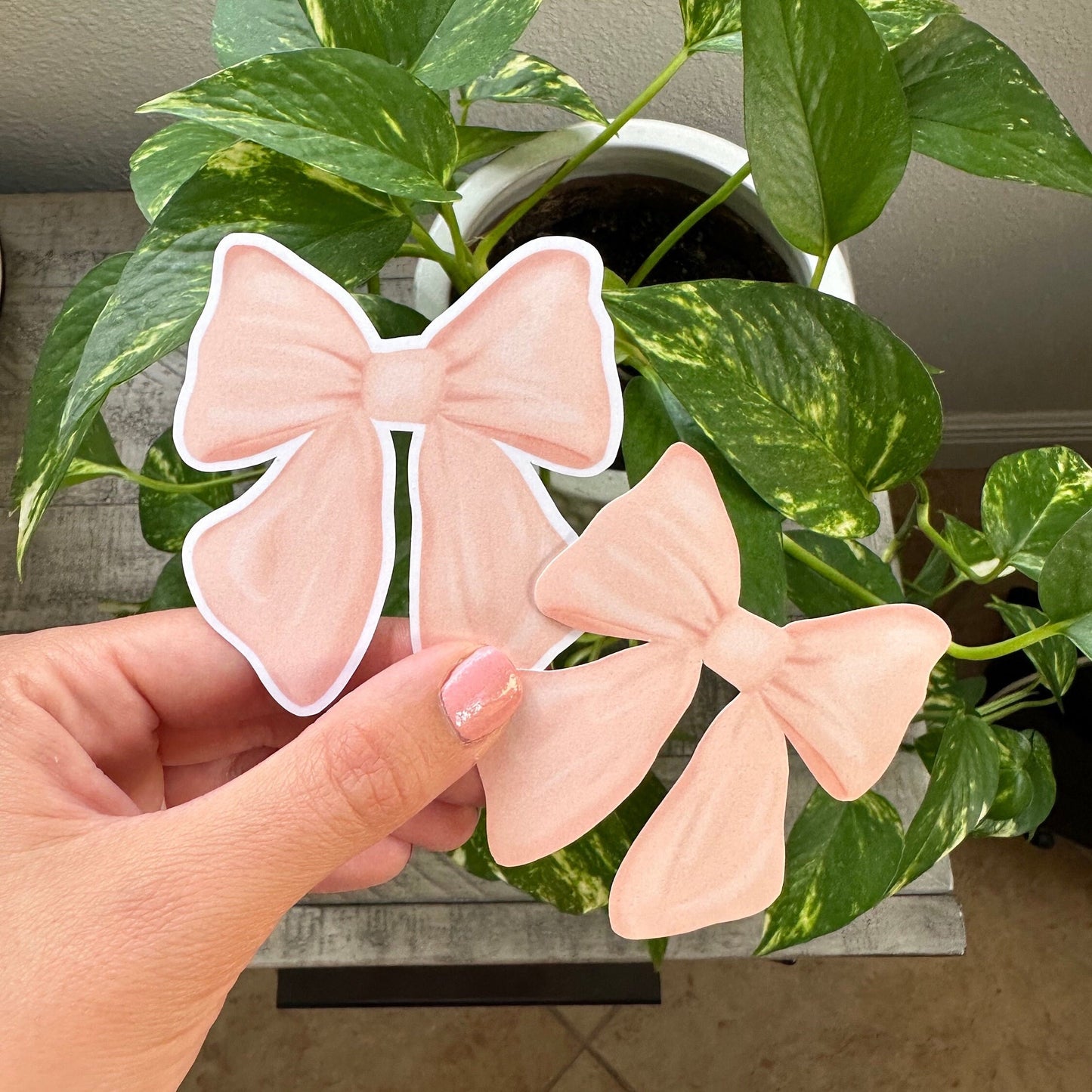 Watercolor Bow waterproof sticker
