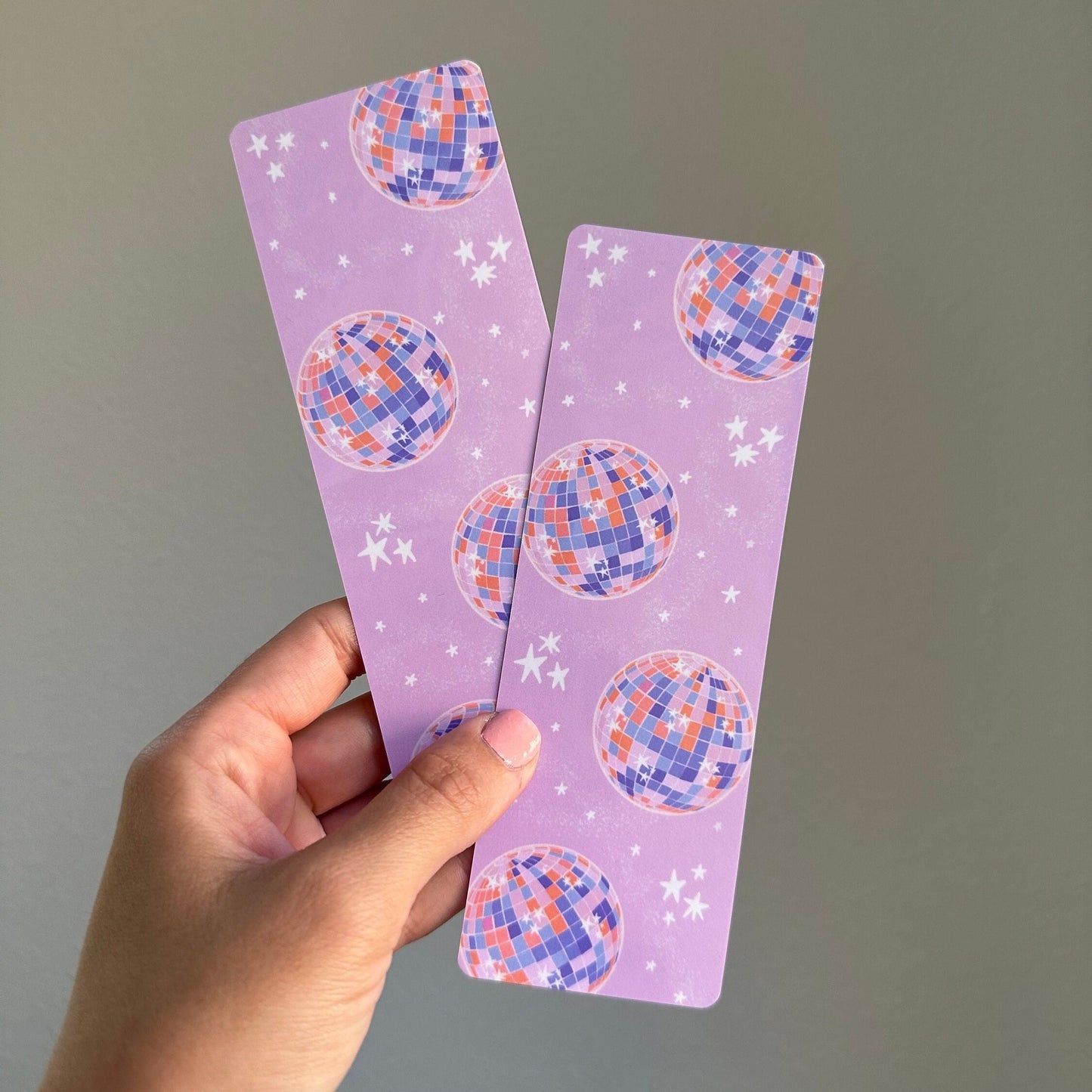 Disco Ball Laminated Bookmark