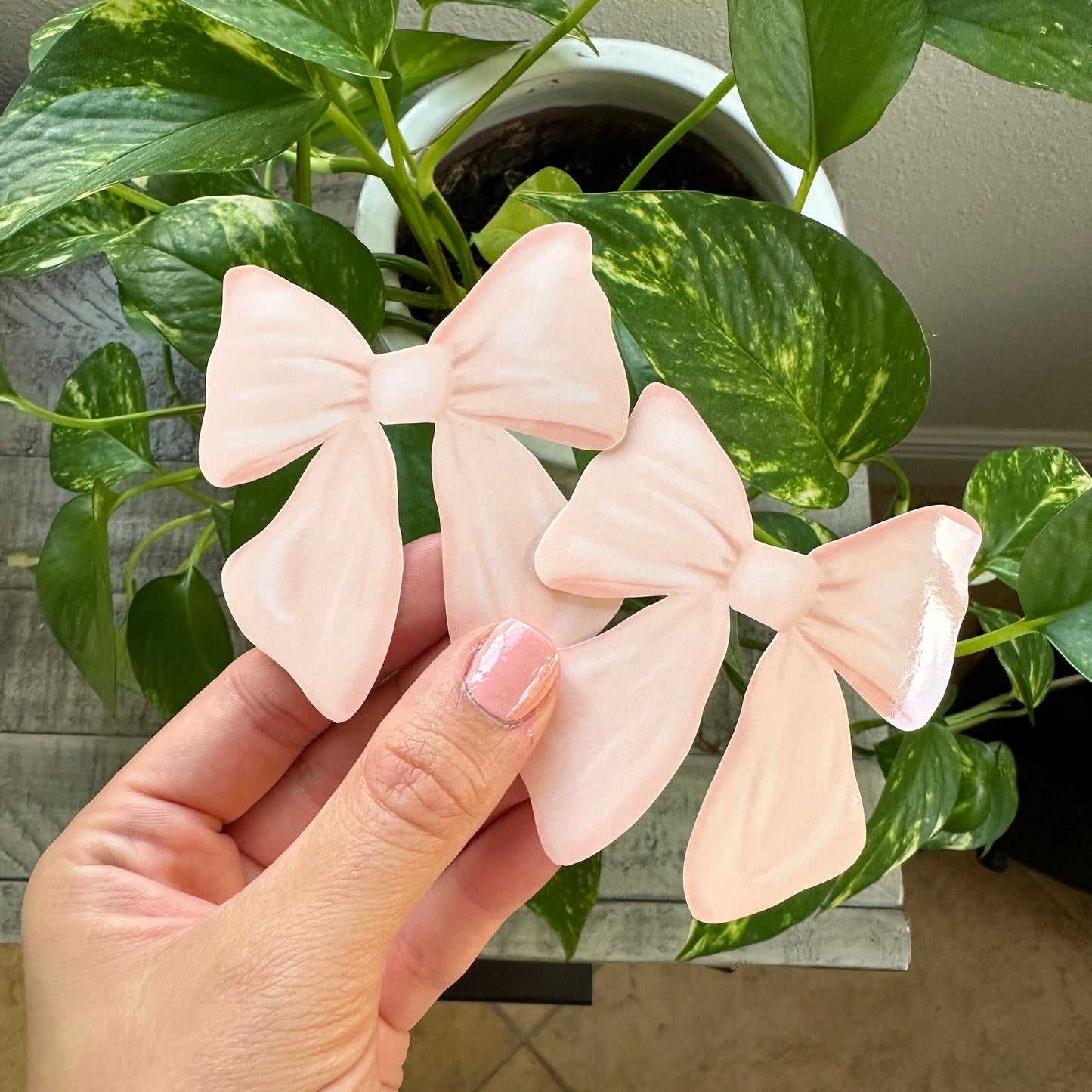 Watercolor Bow waterproof sticker