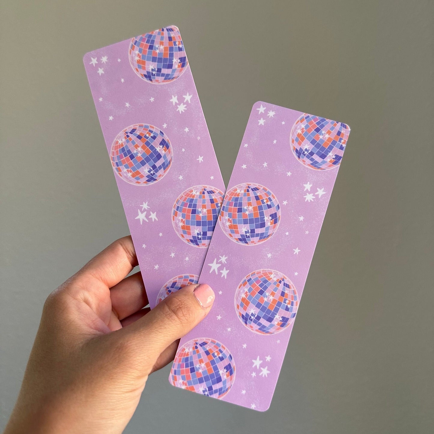 Disco Ball Laminated Bookmark