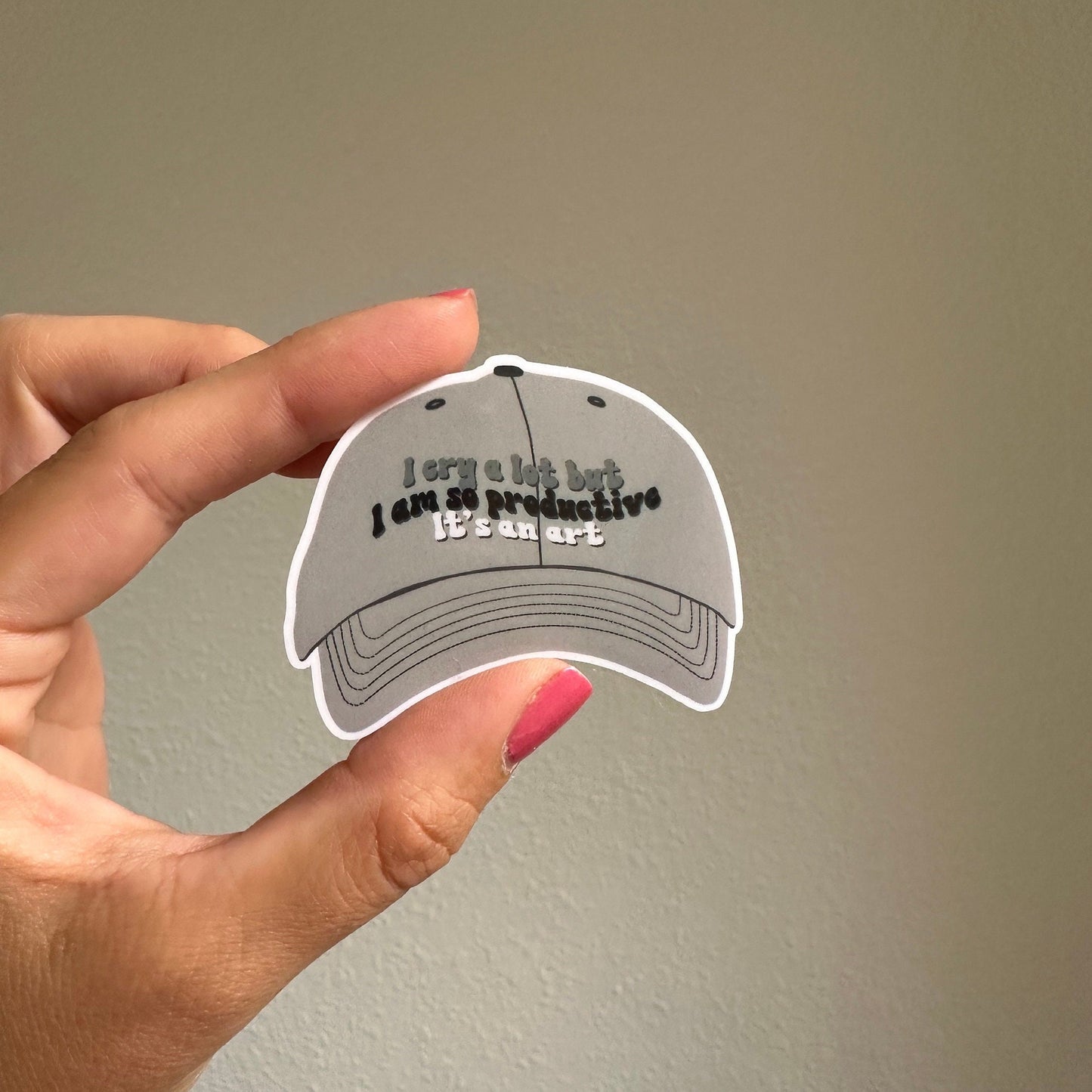 TTPD I cry a lot hat waterproof sticker