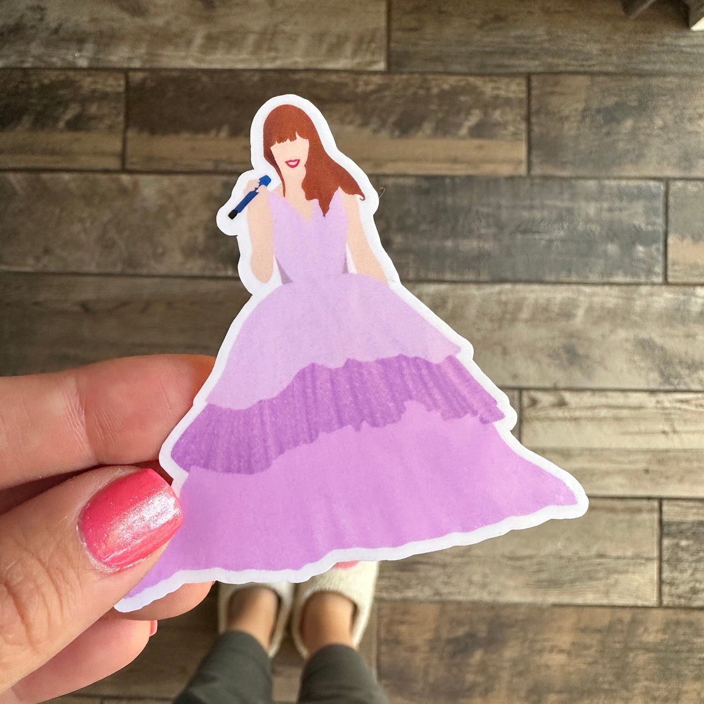 Enchanted dress Swiftie eras waterproof sticker