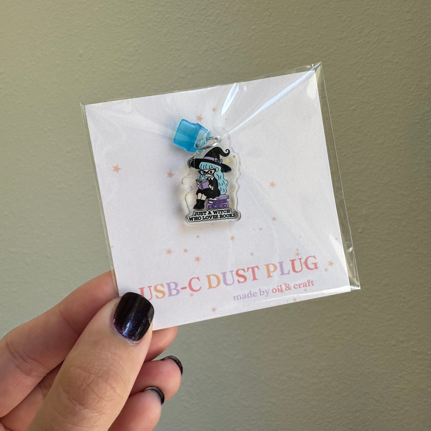 Just a Witch who Loves Books Kindle Charm