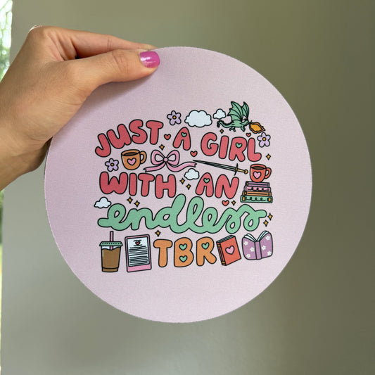 Just A Girl Mouse Pad