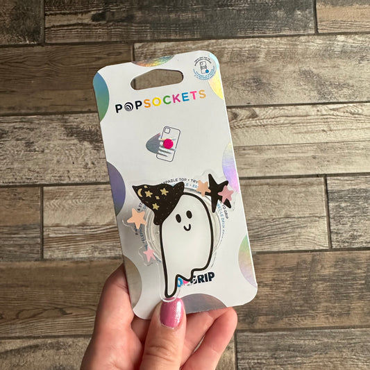 Ghostie with hat Phone or E-Reader Pop Socket