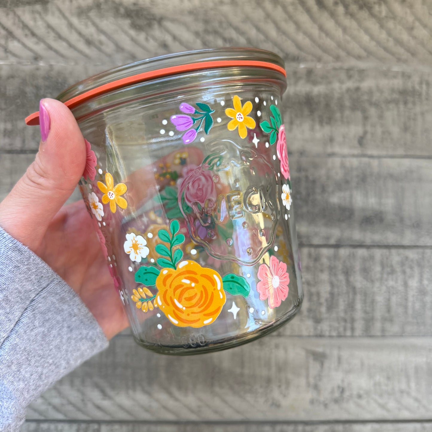 Big Florals Weck Jar