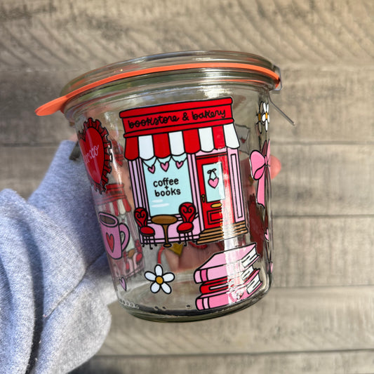 Valentine Bookstore Weck Jar