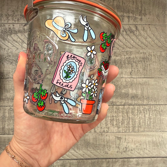 Strawberries & Gardening Weck Jar