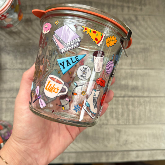 Winter Stars Hollow Weck Jar