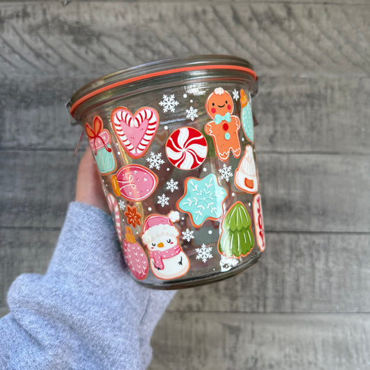 Christmas Cookies Weck Jar