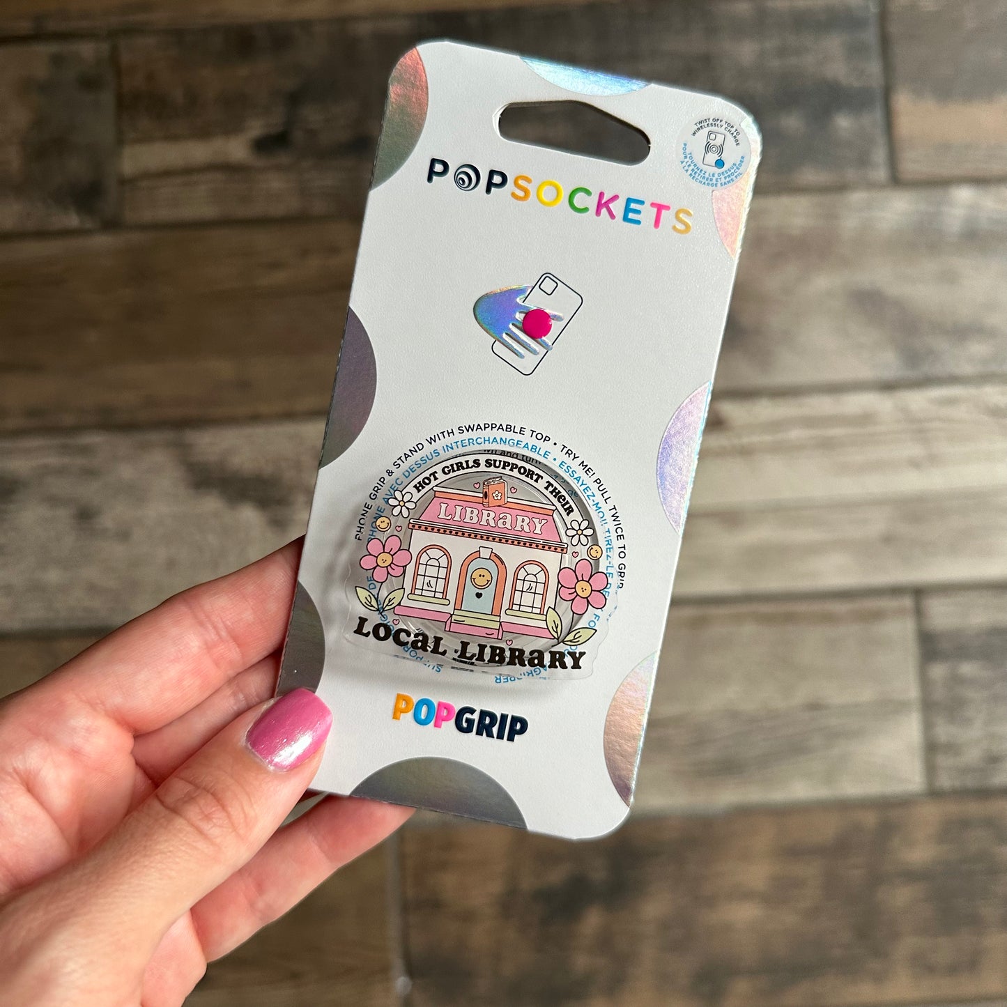 Hot Girls Support their local Library Phone or E-Reader Pop Socket