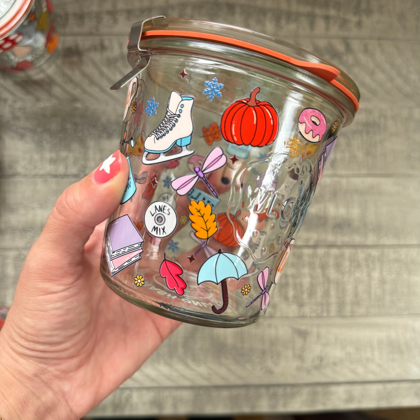 Winter Stars Hollow Weck Jar