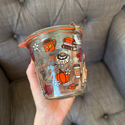 Fall Bookish Weck Jar 2