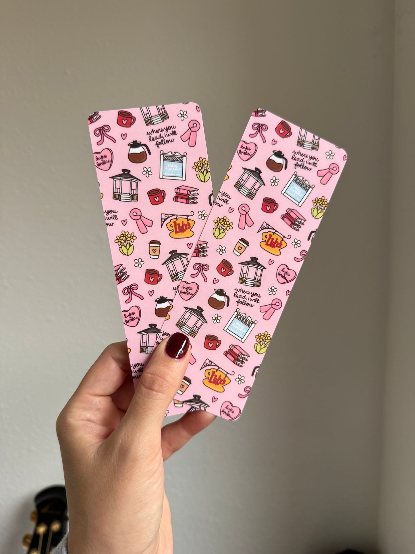 Valentine Small Town Laminated Bookmark