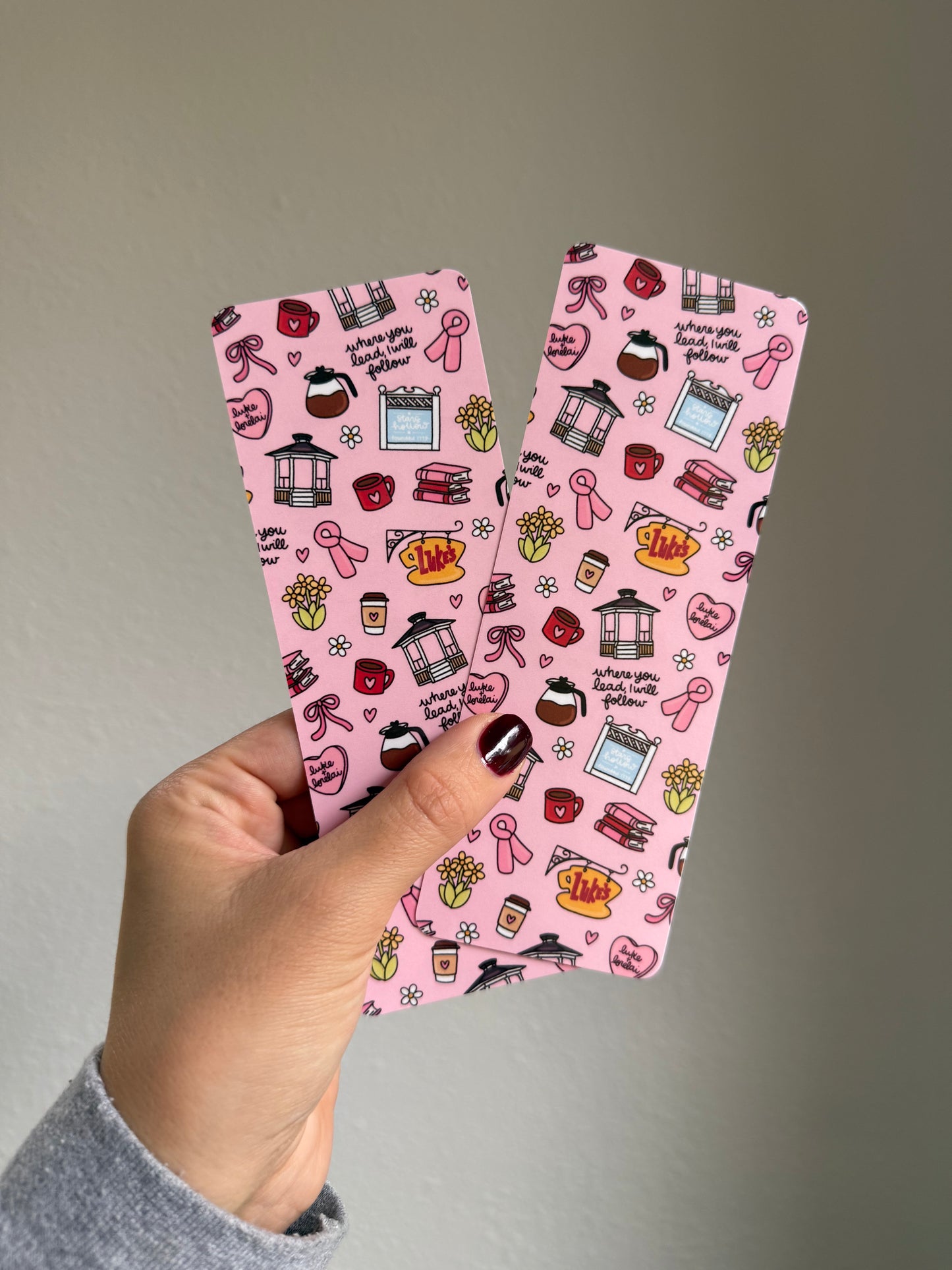 Valentine Small Town Laminated Bookmark