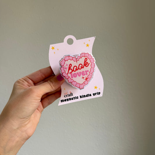 Book Lover Heart Magnetic Grip